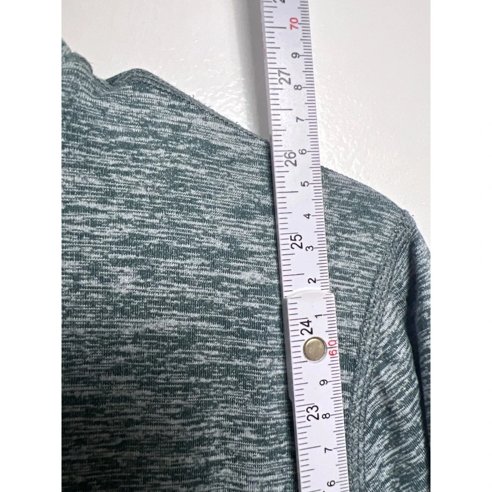 Nike Running Dri-FIT 1/2 Zip Pullover Space Dye Teal Grey Mens L Gorpcore Sporty